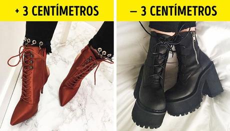 Piernas más largas y delgadas al vestir