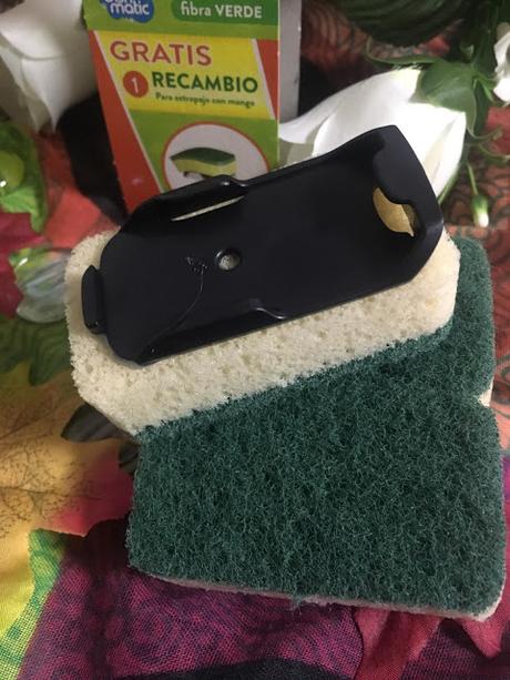 Productos de Limpieza que Limpian SOLO CON AGUA.- Bayeco: Innovación. Limpieza Ecológica. Estropajo reemplazable, fibra verde,