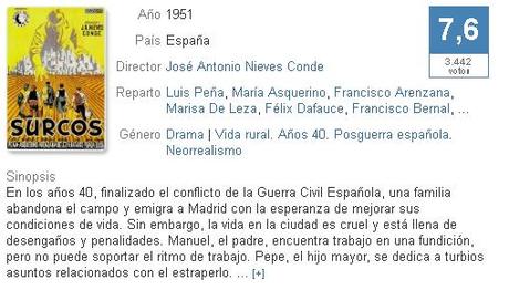 SURCOS (J.A.Nieves Conde-1951)