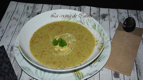 Crema de brócoli y sésamo