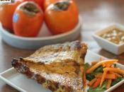 Costillas horno salsa kaki Persimon