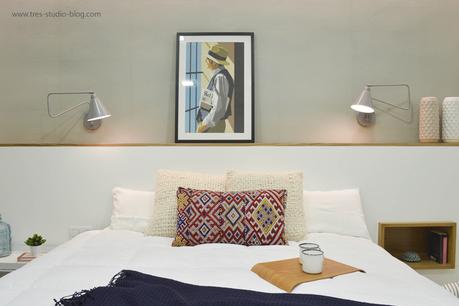 Reformas trêsDISEÑO INTERIOR Y DECORACIÓN DE UN PISO ANTIGUO EN EL CENTRO DE VALENCIA: la habitación de matrimonio Reformas trêsDISEÑO INTERIOR Y DECORACIÓN DE UN PISO ANTIGUO EN EL CENTRO DE VALENCIA: la habitación de matrimonio