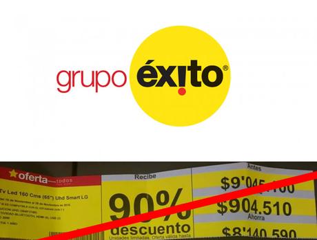 Grupo Éxito dice que comprador de los televisores hizo trampas