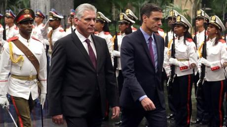 Pedro Sánchez llega a La Habana para su encuentro con Díaz-Canel