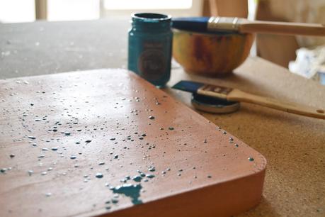 DIY CAJAS DE MADERA PINTADAS CON LA TÉCNICA DE SPLATTER - FLEUR PAINT