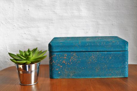DIY CAJAS DE MADERA PINTADAS CON LA TÉCNICA DE SPLATTER - FLEUR PAINT