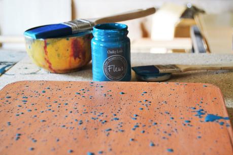 DIY CAJAS DE MADERA PINTADAS CON LA TÉCNICA DE SPLATTER - FLEUR PAINT