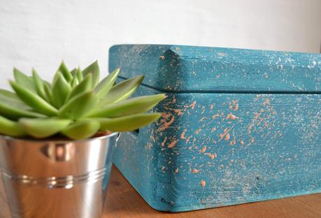 DIY CAJAS DE MADERA PINTADAS CON LA TÉCNICA DE SPLATTER - FLEUR PAINT