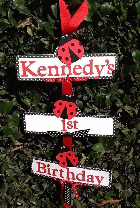 Lady Bug Party Sign on Etsy