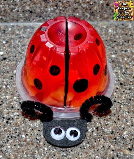 Ladybug Jello Fruit Cup-party idea