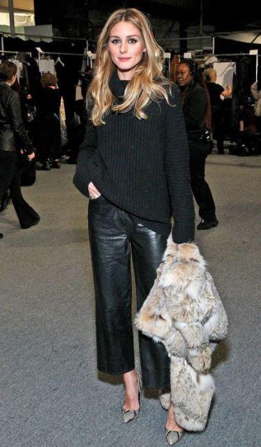 leather pants olivia palermo