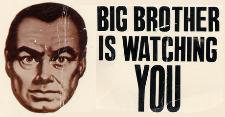 Big brother is watching you con una cara 
