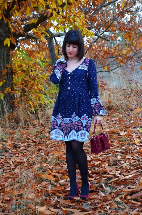 Vestido estampado tribal