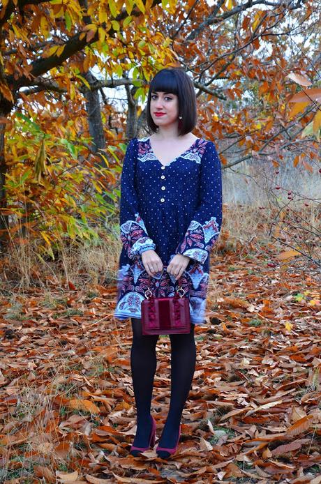 Vestido estampado tribal