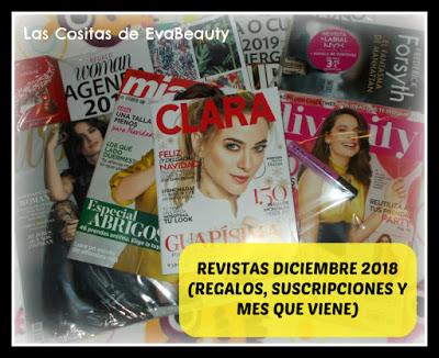 Revistas Diciembre 2018 (Regalos, suscripciones y mes que viene)