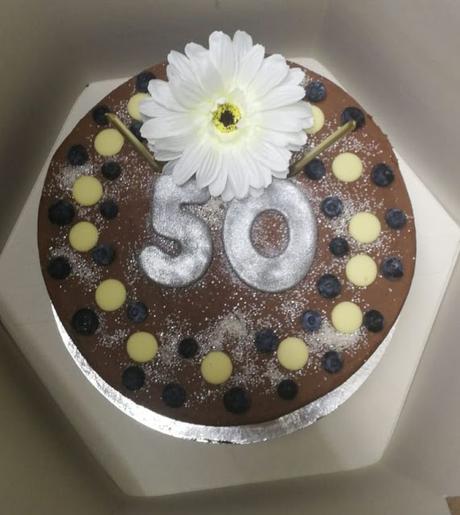 50th birthday chocolate cake