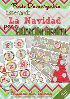 Recurso imprimible: Calendario de adviento y decoración de Navidad