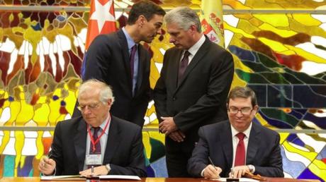 Cuba y España firman un acuerdo para hablar sobre derechos humanos