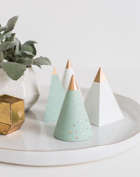 9 diy para crear mini árboles de Navidad 9 diy para crear mini árboles de Navidad