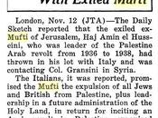 padre nacionalismo palestino quería ayuda fascistas italianos para expulsar judios Oriente Medio.
