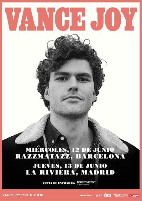[Noticia] Vance Joy actuará en Barcelona y Madrid el próximo mes de junio