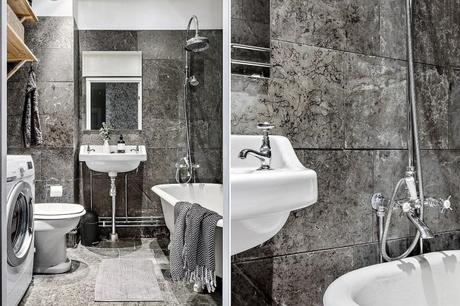 Mesa de comedor con sillas de diferentes estilos