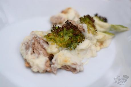 Brócolis con bachamel y atún al horno tererecetas 05