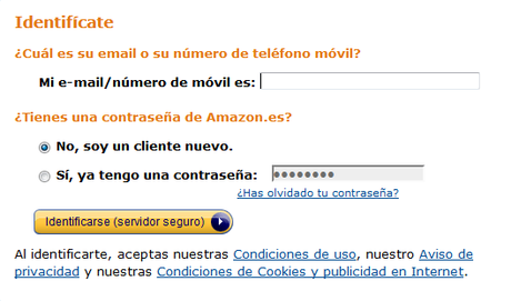 Identificate gratis en Amazon Premium