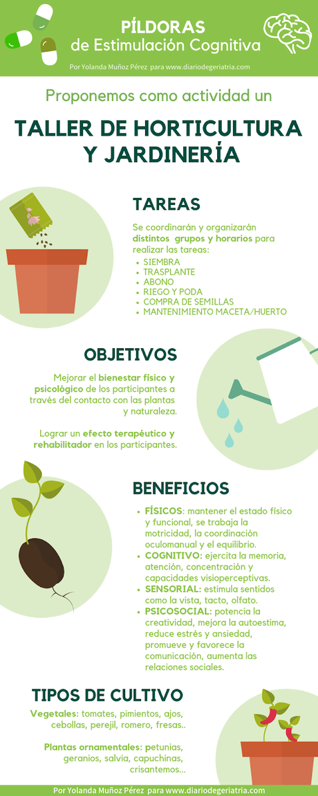 PÍLDORAS de Estimulación Cognitiva: Taller de Horticultura y Jardinería