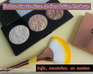 Paleta Strobe Luxe de Revolution Makeup: Info, swatches y swatches en rostro portada