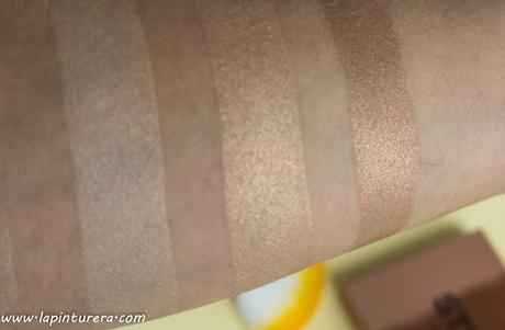 Paleta Strobe Luxe de Revolution Makeup 04 swatches