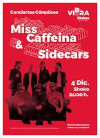 Concierto de Miss Caffeina y Sidecars en Shoko