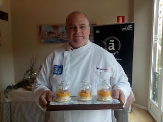 CREMA OTOÑAL DE CALABAZA, COCO Y SETAS CON JAMÓN IBÉRICO Y ACEITUNAS ALOREÑAS DE MALAGA (RECETA DEL CHEF SERGIO GARRIDO) CREMA OTOÑAL DE CALABAZA, COCO Y SETAS CON JAMÓN IBÉRICO Y ACEITUNAS ALOREÑAS DE MALAGA (RECETA DEL CHEF SERGIO GARRIDO)