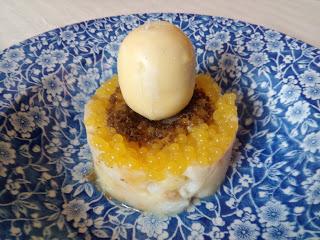 CREMA OTOÑAL DE CALABAZA, COCO Y SETAS CON JAMÓN IBÉRICO Y ACEITUNAS ALOREÑAS DE MALAGA (RECETA DEL CHEF SERGIO GARRIDO) CREMA OTOÑAL DE CALABAZA, COCO Y SETAS CON JAMÓN IBÉRICO Y ACEITUNAS ALOREÑAS DE MALAGA (RECETA DEL CHEF SERGIO GARRIDO)