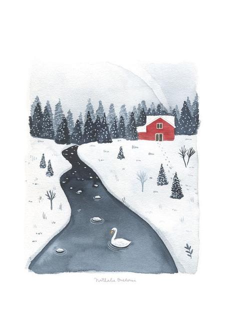 lámina ilustrada de Natalie Oudermi