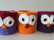Portalápices buhos crochet