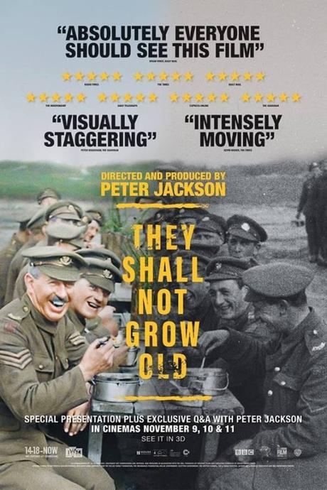Primer trailer y afiche para el documental The Shall Not Grow Old de Peter Jackson