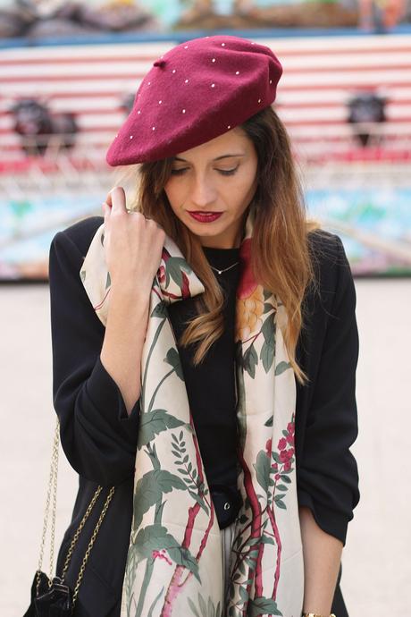 Boina francesa, el complemento de moda look boina francesa mujer blog de moda España