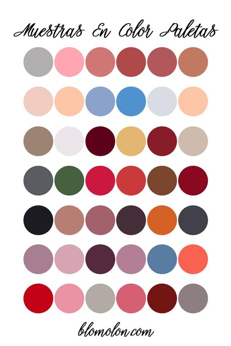 Variedad En Color 12 Paletas & Muestras Variedad En Color 12 Paletas & Muestras