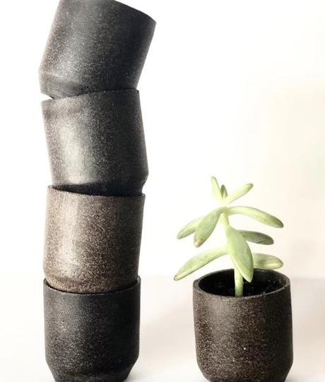 Objetos hechos de borra de café