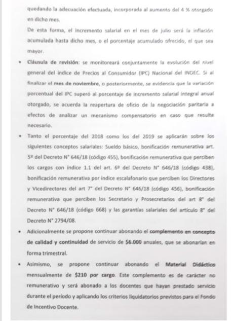 Atención Docentes: El gobierno ofrece 32% a diciembre, 20...