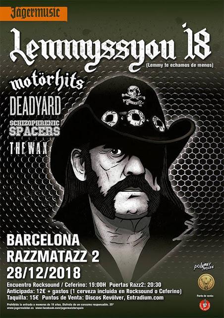 Procesión y concierto en Barcelona para recordar a Lemmy en el tercer aniversario de su muerte Procesión y concierto en Barcelona para recordar a Lemmy en el tercer aniversario de su muerte