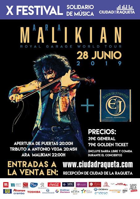 Ara Malikian, en el X Festival Solidario de Música Ciudad de la Raqueta de Madrid