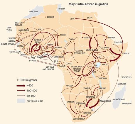 Adónde migran los africanos