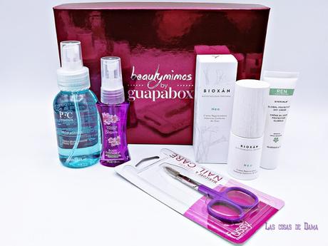 Guapabox Noviembre Fussy Guapabox beautybox beautymimos belleza beauty skincare uñas bioxan ren