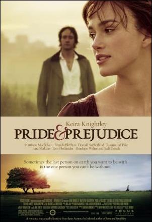 Carátula de la película Orgullo y Prejuicio sacada de IMDB Socializar: Jane Austen vs hoy en día