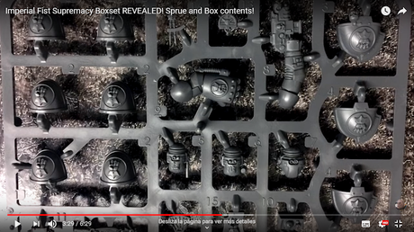 Detalle de las matrices de Puños Imperiales Primaris del Battleforce