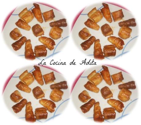 Hojaldres de morcilla y sobrasada Hojaldres de morcilla y sobrasada