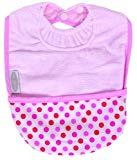 Silly Billyz 92612 - Babero Con Bolsillo (3 Meses - 3 Años) Rosa Lunares