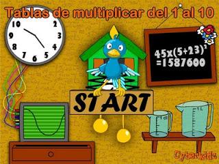 12 juegos para aprender y practicar las tablas de multiplicar